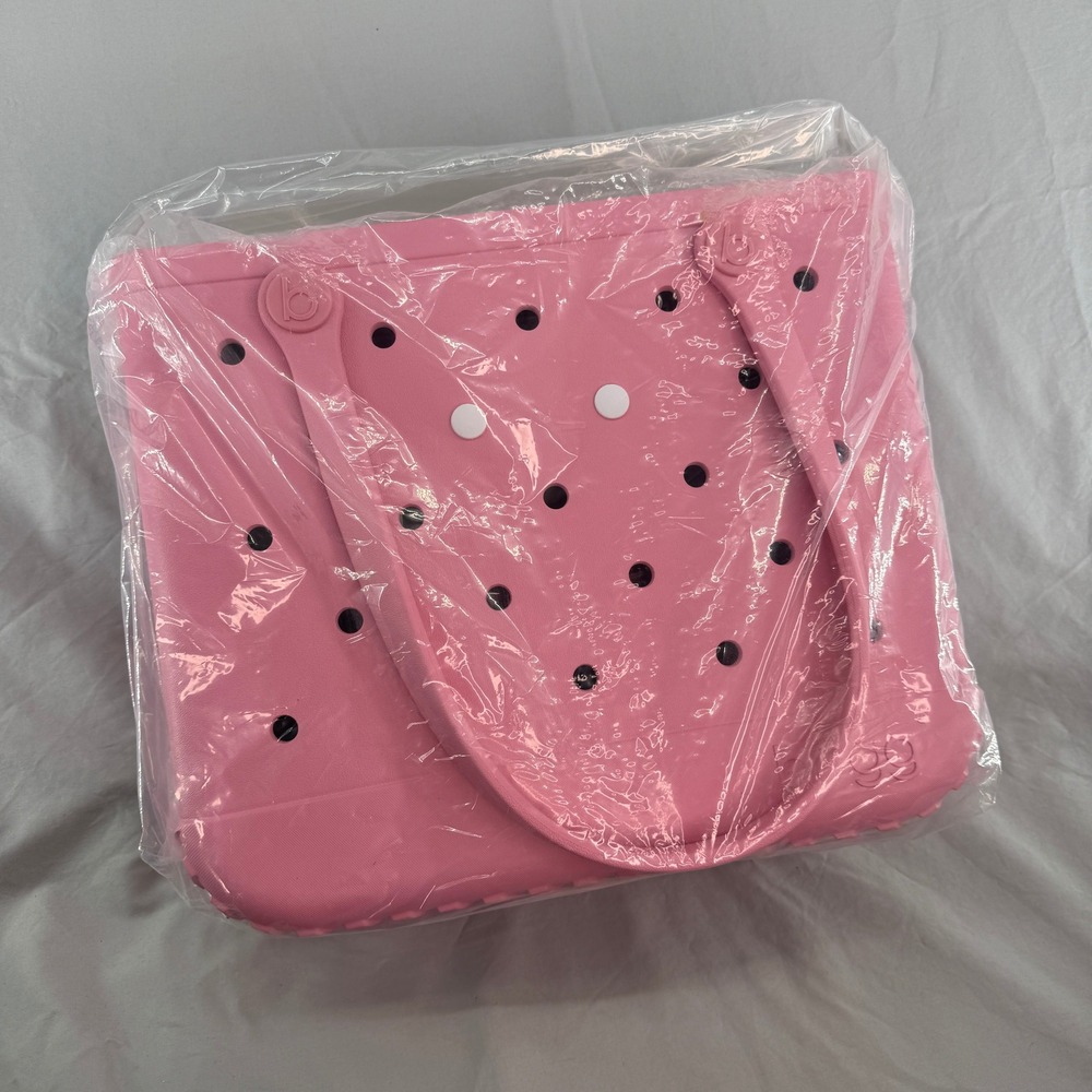 Bogg Bag Baby Blowing Pink Bubbles 15"x13" EVA Tote Bag New X004KFPNP9